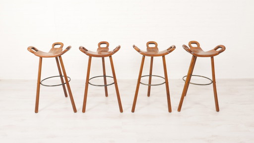 4x Sergio Rodrigues Marbella bar stool