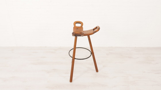 Image 1 of 4x Sergio Rodrigues Marbella bar stool