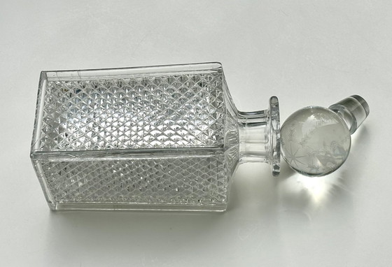 Image 1 of Pointed Diamond Baccarat Carafe 