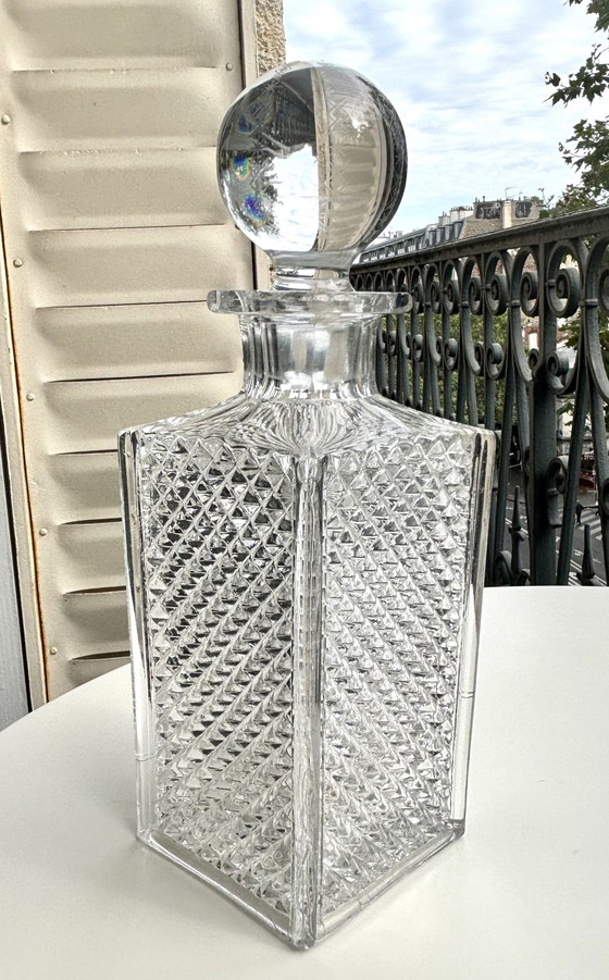 Image 1 of Pointed Diamond Baccarat Carafe 