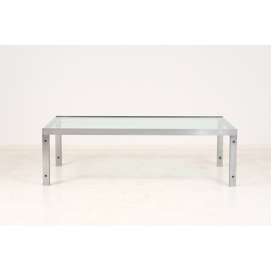 Image 1 of Vintage coffee table with perfect glass by Horst Bruning, 1970