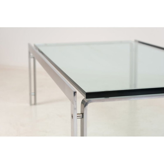 Image 1 of Vintage coffee table with perfect glass by Horst Bruning, 1970