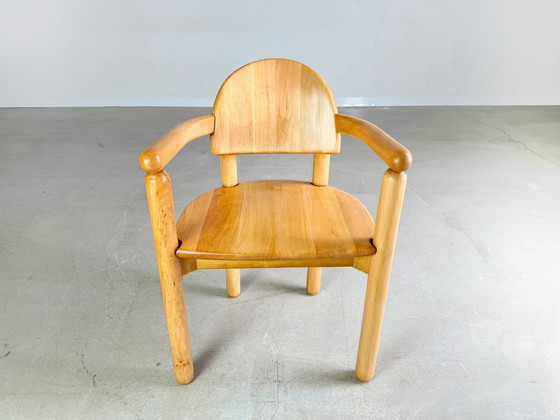 Image 1 of Mid - Century chair Rainer Daumiller armrest beech vintage
