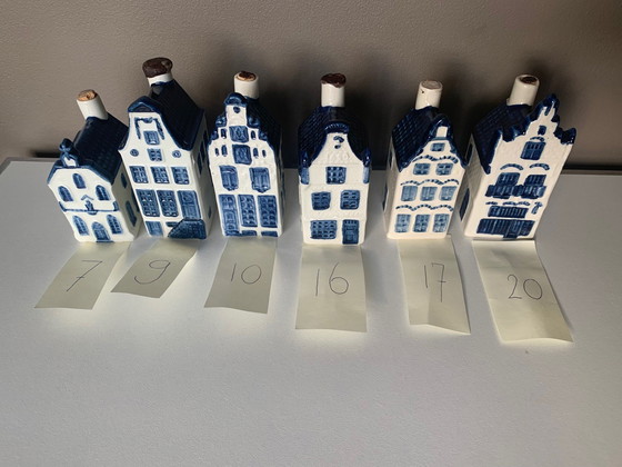 Image 1 of 6 Delft Blue Houses From The Klm