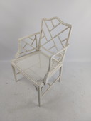 Sedia Chippendale in finto bambù nello stile di Jonathan Adler 