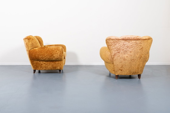 Image 1 of Pair of lounge chairs from Arredementi Borsani, 1940’s Italy