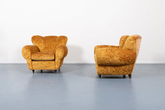 Image 1 of Pair of lounge chairs from Arredementi Borsani, 1940’s Italy