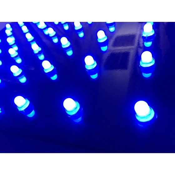 Image 1 of Vintage black lacquered metal light panel, 1990