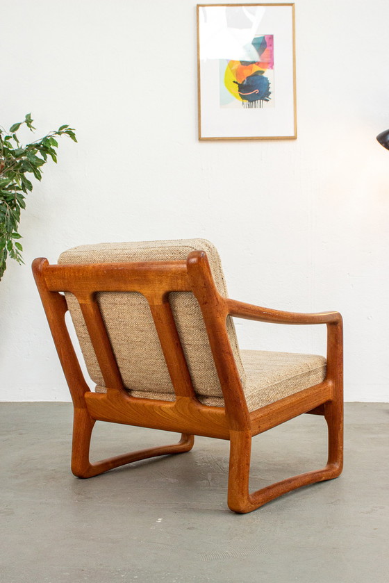 Image 1 of Fauteuil vintage Easy Chair Juul Kristensen teck massif