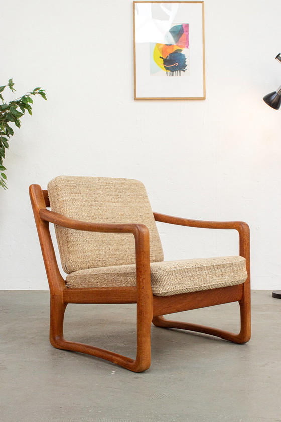 Image 1 of Fauteuil vintage Easy Chair Juul Kristensen teck massif