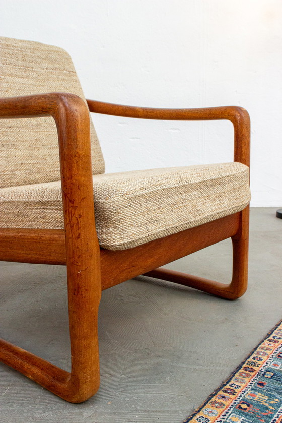 Image 1 of Fauteuil vintage Easy Chair Juul Kristensen teck massif