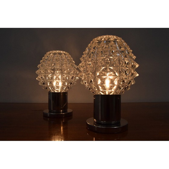 Image 1 of Pair of mid-century table lamps by Kamenicky Senov, Czechoslovakia 1960s