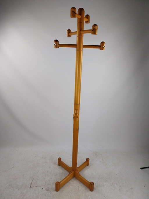 1 X Scandinavian Pine Coat Rack 1970'S