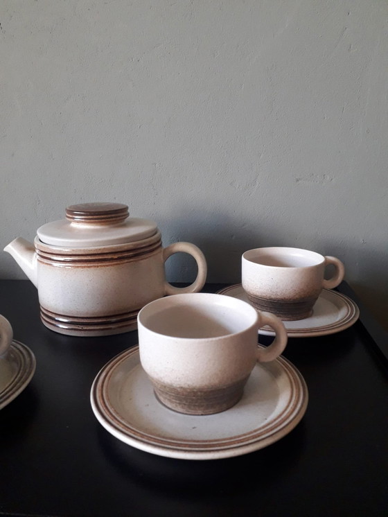 Image 1 of Mid - Century Vintage Gerzit West Germany Coffee or Tea Set, 15 Piece