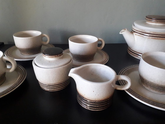 Image 1 of Mid - Century Vintage Gerzit West Germany Coffee or Tea Set, 15 Piece