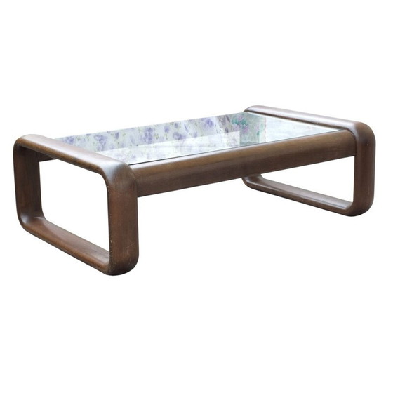 Image 1 of Vintage leather and wood sofa set from Rosenthal by Burkhard Vogtherr, 1974