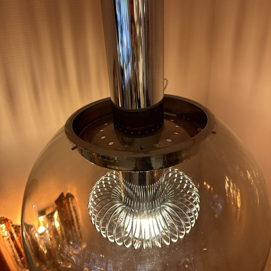 Image 1 of 1970 Itilian Chrome Bulb Lamp