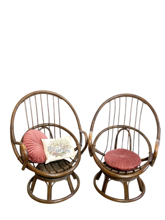 Image 1 of 2X Rattan Chair, Egg Chair