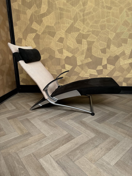 Chaise Lounge / Recliner Chair From Interprofil, Designer Joachim Nees, Model X Chair.   