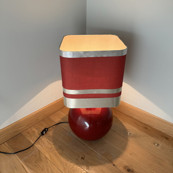 Image 1 of Vintage red bulb lamp