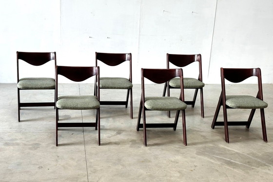 Image 1 of Chaises de salle à manger italiennes du milieu du siècle, 1960