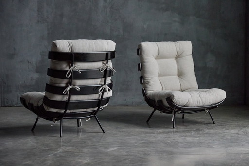 Rare 'Costela' Lounge Chairs By Martin Eisler For Móveis E Objetos De Arte, Brazil, 1954