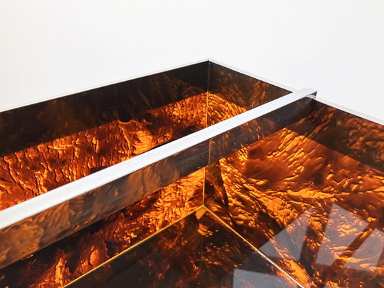 Image 1 of Faux tortoise shell design reading tray