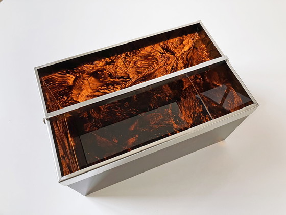 Image 1 of Faux tortoise shell design reading tray