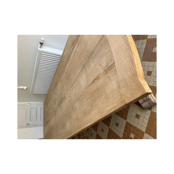 Image 1 of Vintage monastery table in raw oak