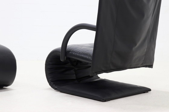 Image 1 of Chaise longue zen et ottoman vintage Claude Brisson pour Ligne Roset