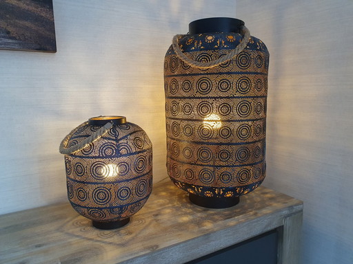 Set Of 2 Oriental Lamps