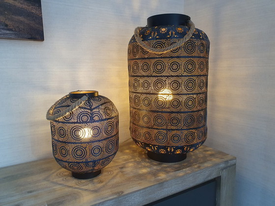 Image 1 of Set Of 2 Oriental Lamps