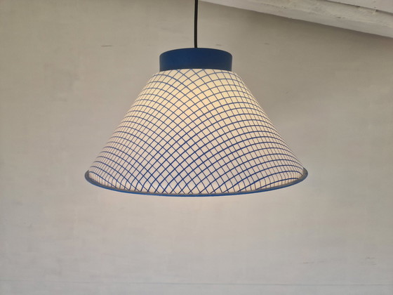 Image 1 of Vintage Pendant Lamp With Checkered Pattern