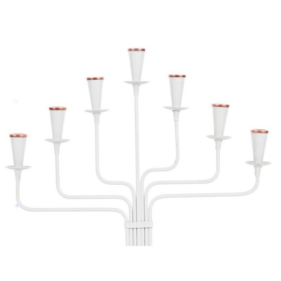 Image 1 of Vintage white metal candlestick by Gunnar Ander for Ystad Metall, 1960