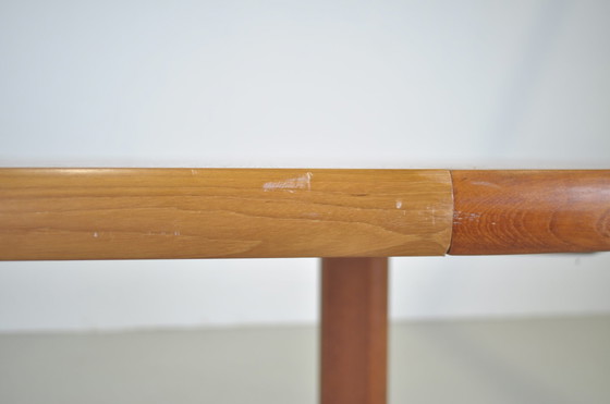 Image 1 of Danish round extendable dining table