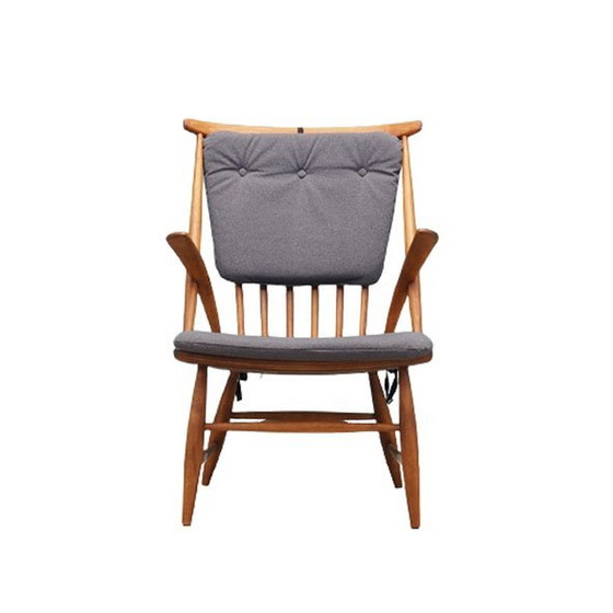 Image 1 of Beech Chair, Danish Design, 1960S, Designer: Illum Wikkelsø, Manufacture: Niels Eilersen