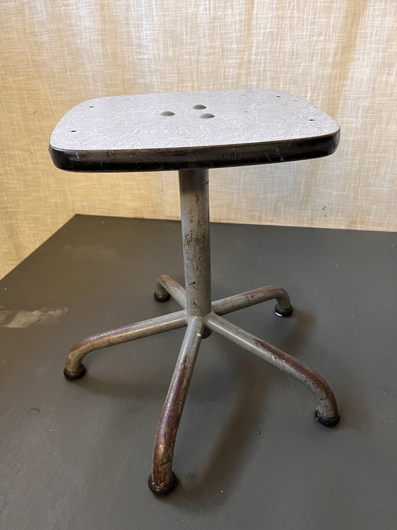Image 1 of Industrial Stool Vintage