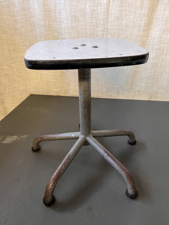 Image 1 of Industrial Stool Vintage