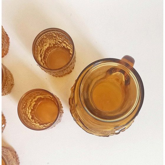 Image 1 of Set di bicchieri vintage arancioni, Italia anni '70