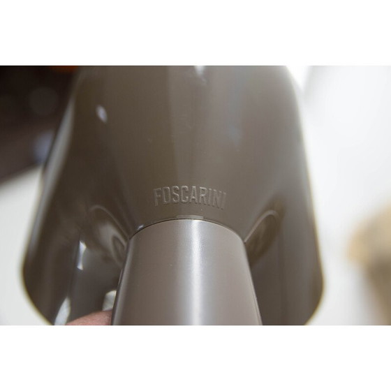 Image 1 of Vintage Foscarini Binic table lamp in brown by Lonna Vautrin