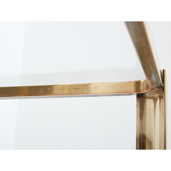 Image 1 of Vintage solid bronze coffee table by Jacques Théophile Lepelletier for Broncz, 1960