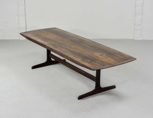 Large Topform Dutch Design Rosewood Coffee Table