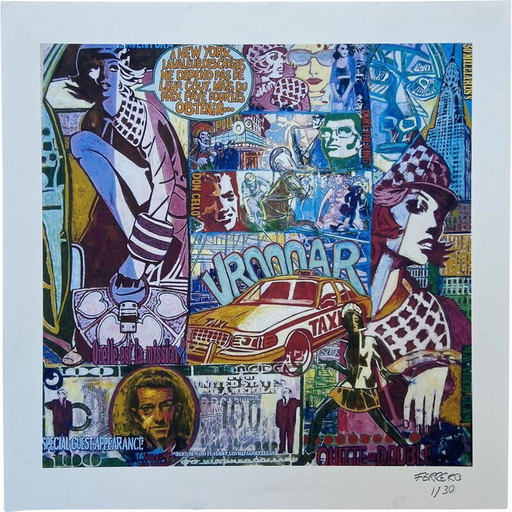 Litografía vintage vroooar de Marc Ferrero