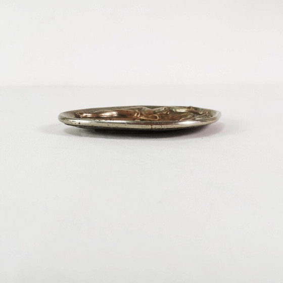 Image 1 of Vintage Art Nouveau bronze soap dish, Czechoslovakia 1930
