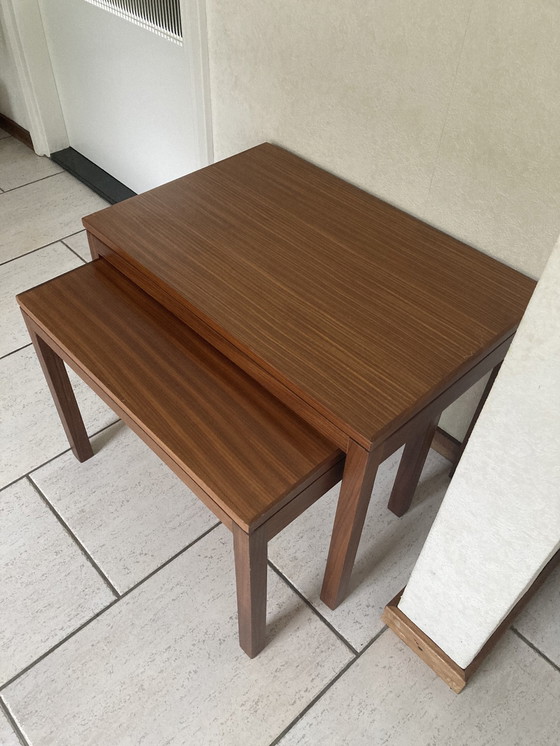 Image 1 of 2x Vintage Teak Side Tables