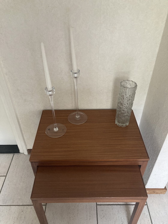 Image 1 of 2x Vintage Teak Side Tables