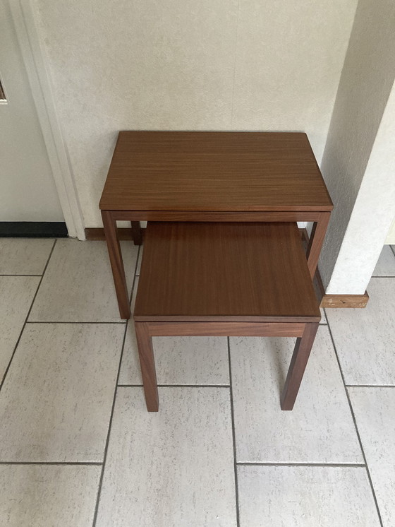 Image 1 of 2x Vintage Teak Side Tables