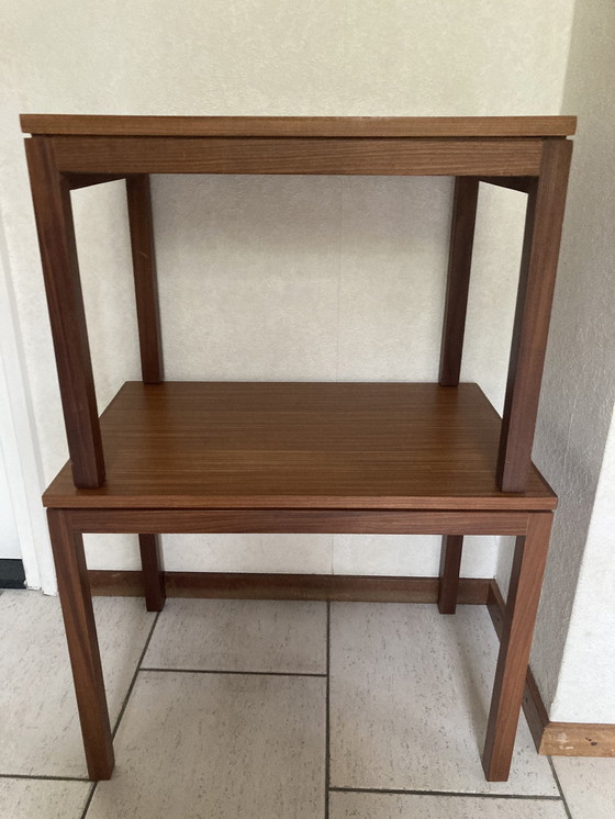 Image 1 of 2x Vintage Teak Side Tables