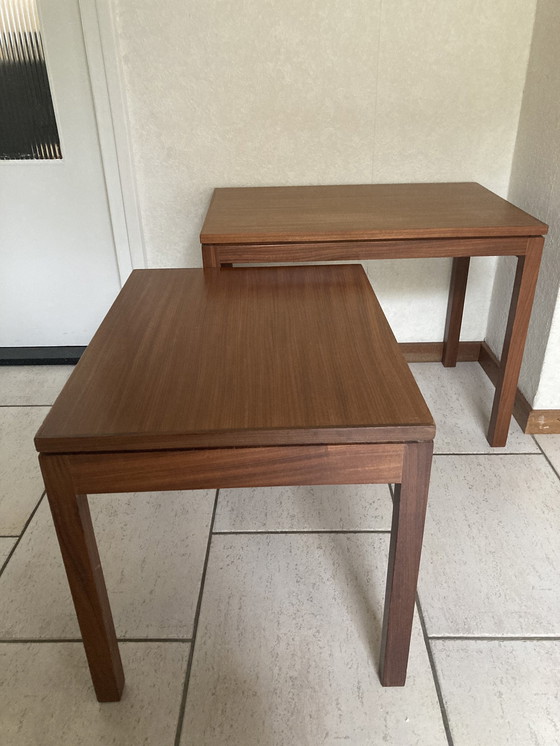 Image 1 of 2x Vintage Teak Side Tables