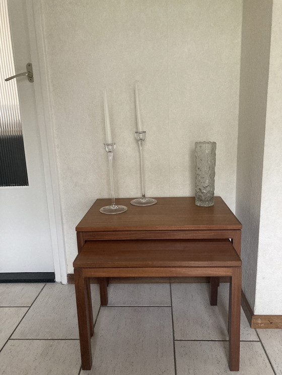 Image 1 of 2x Vintage Teak Side Tables